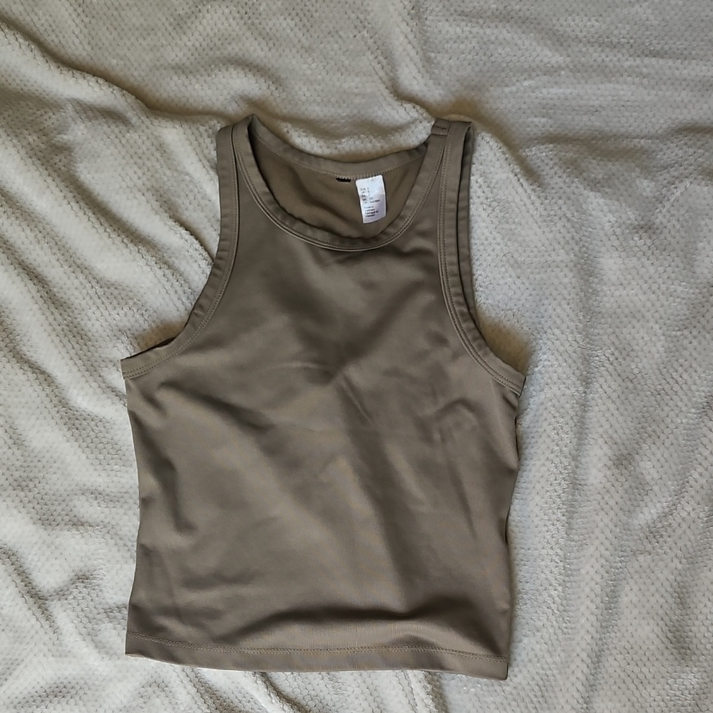 Classic Olive Sleeveless Top